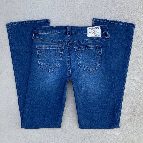 True Religion Becca Mid Rise Boot Cut Jeans Sz 29 - Picture 8 of 14